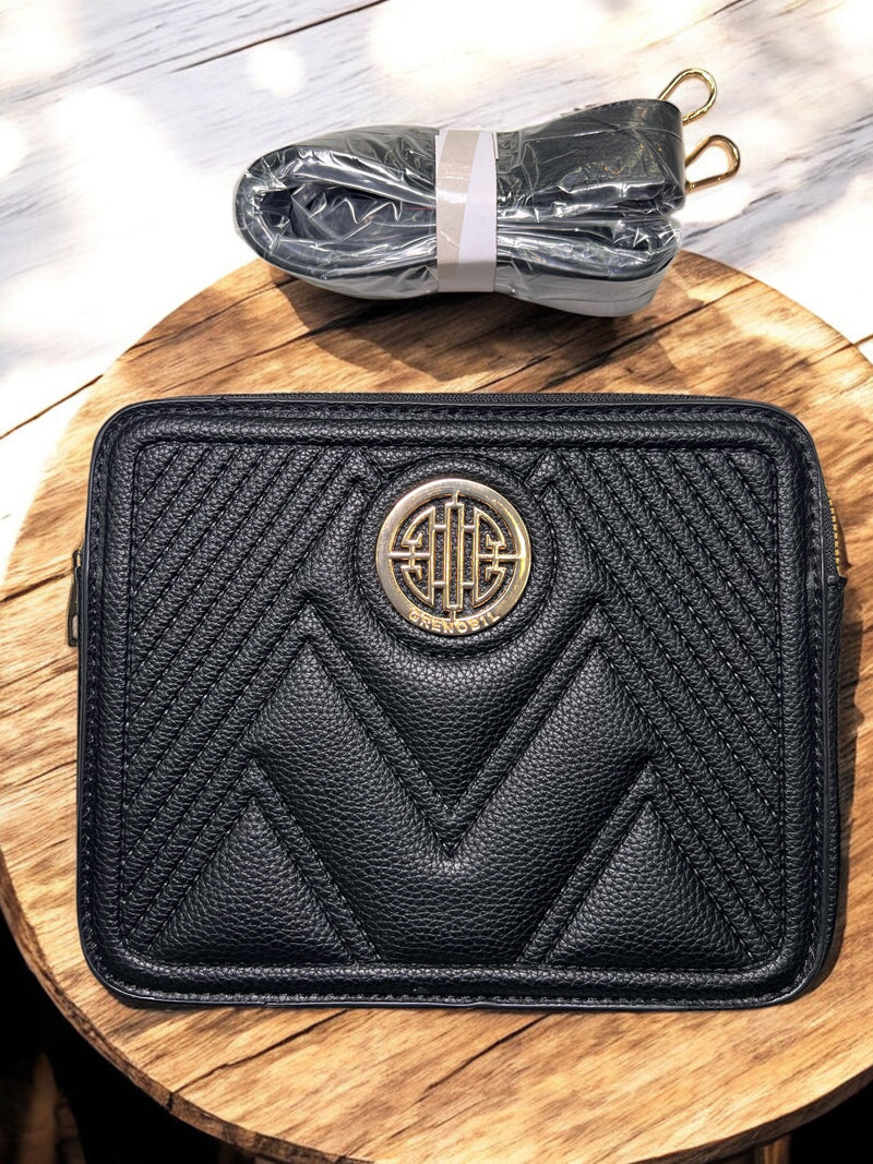 Monogram Luxe Quilted Crossbody Bag B-7550
