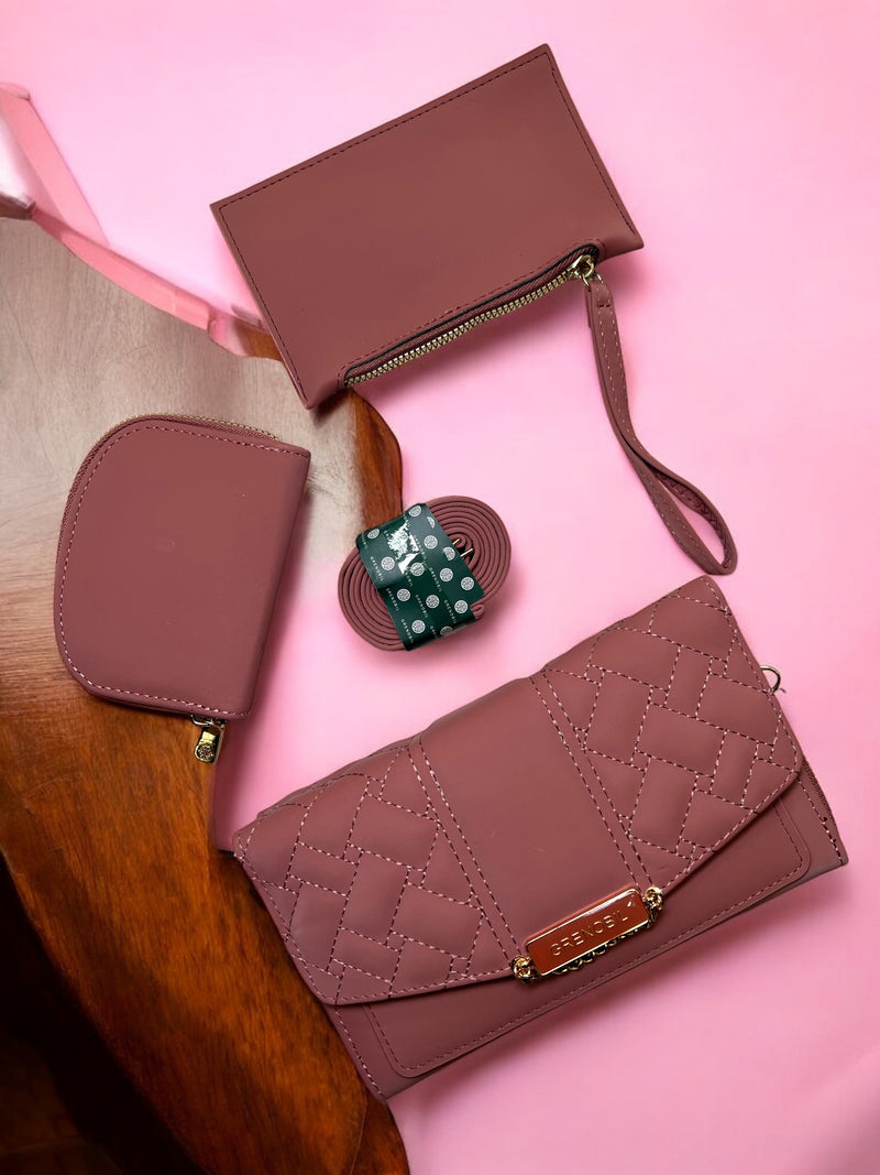 Grenobil Quilted Caramel Wallet D-9224