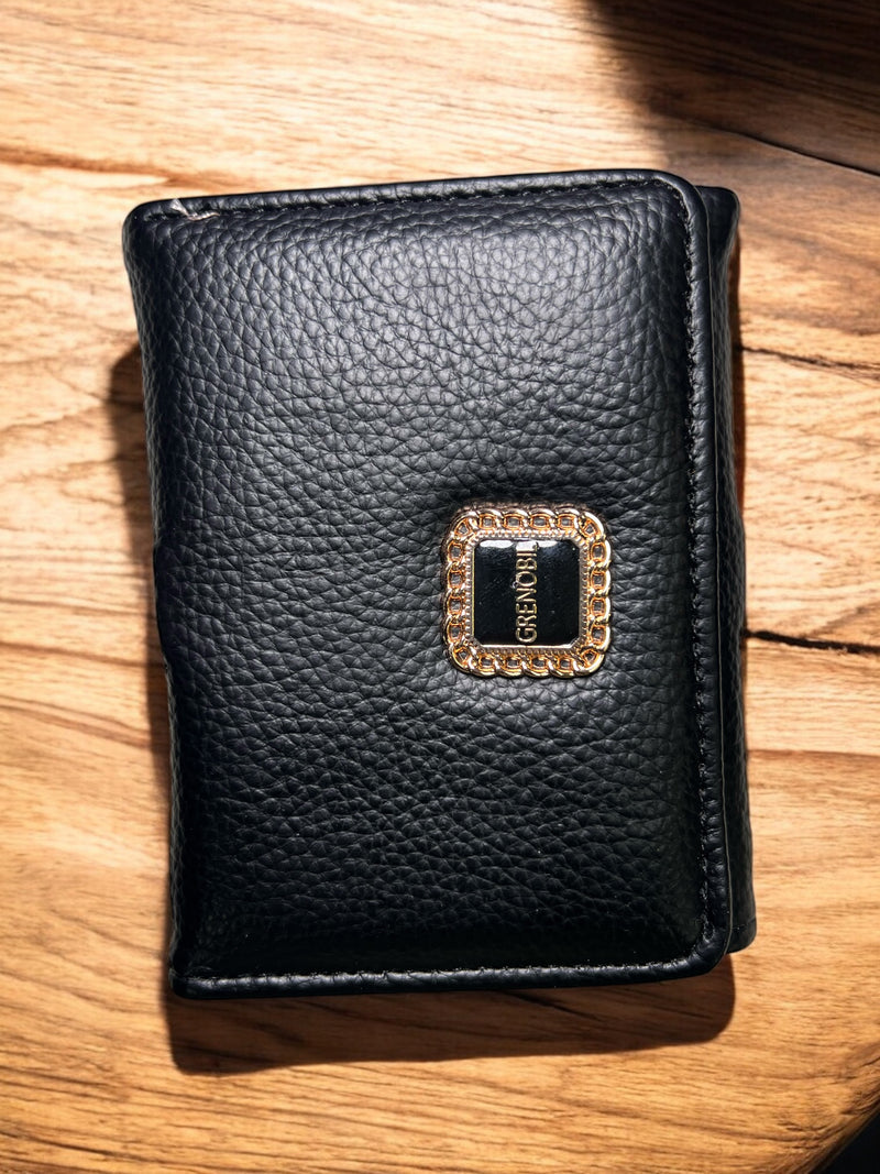 Grenobil Signature Zip Wallet – Premium Pebbled Finish with Gold Hardware D-3733