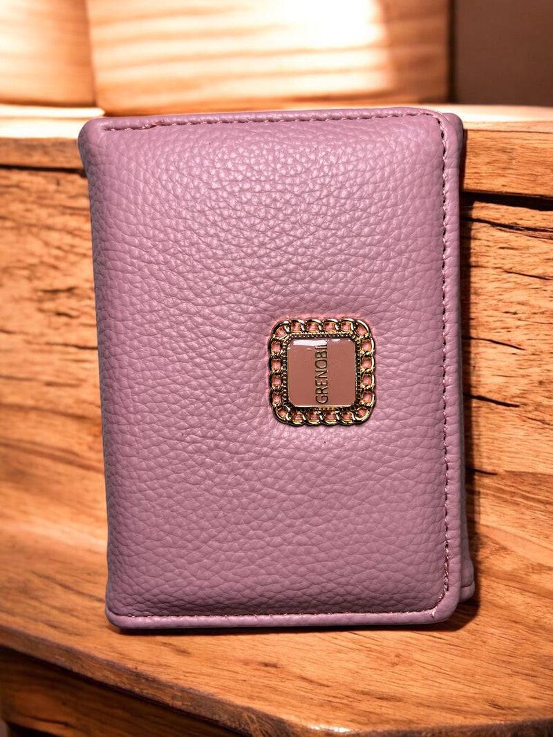 Grenobil Signature Zip Wallet – Premium Pebbled Finish with Gold Hardware D-3733