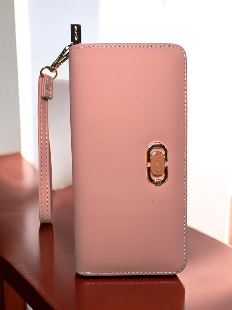 Grenobil LuxeZip Clutch Wallet – Sleek Design with Detachable Strap D4247