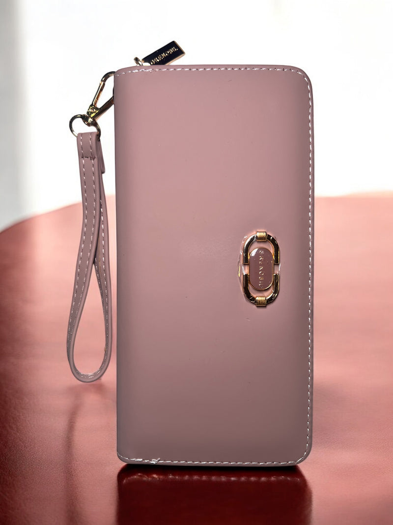 Grenobil LuxeZip Clutch Wallet – Sleek Design with Detachable Strap D4247