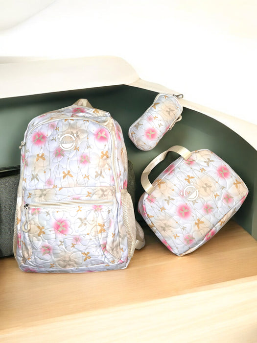 Grenobil Blossom 3-Piece Pastel Backpack Set A00367