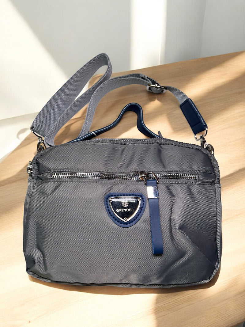 Grenobil SoftTouch Nylon Crossbody Bag with Designer Strap B00114