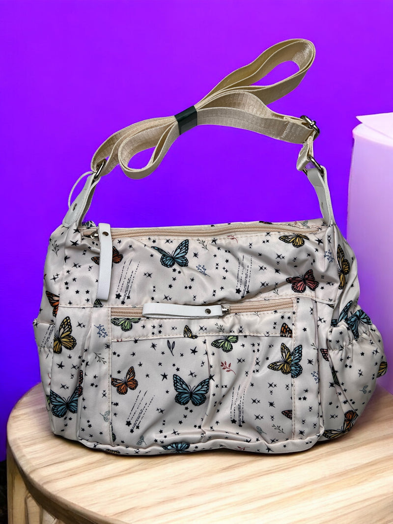 Butterfly Whimsy Lightweight Crossbody Bag C-0370