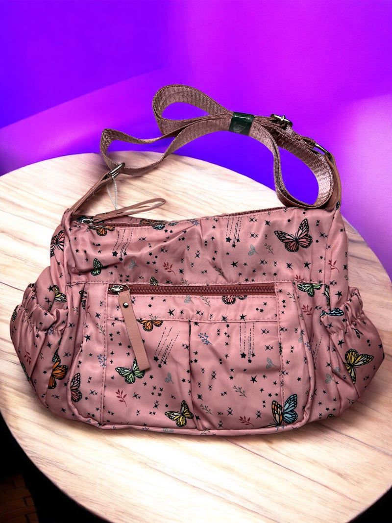 Butterfly Whimsy Lightweight Crossbody Bag C-0370