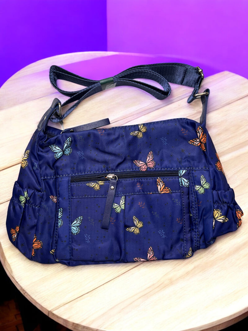 Butterfly Whimsy Lightweight Crossbody Bag C-0370