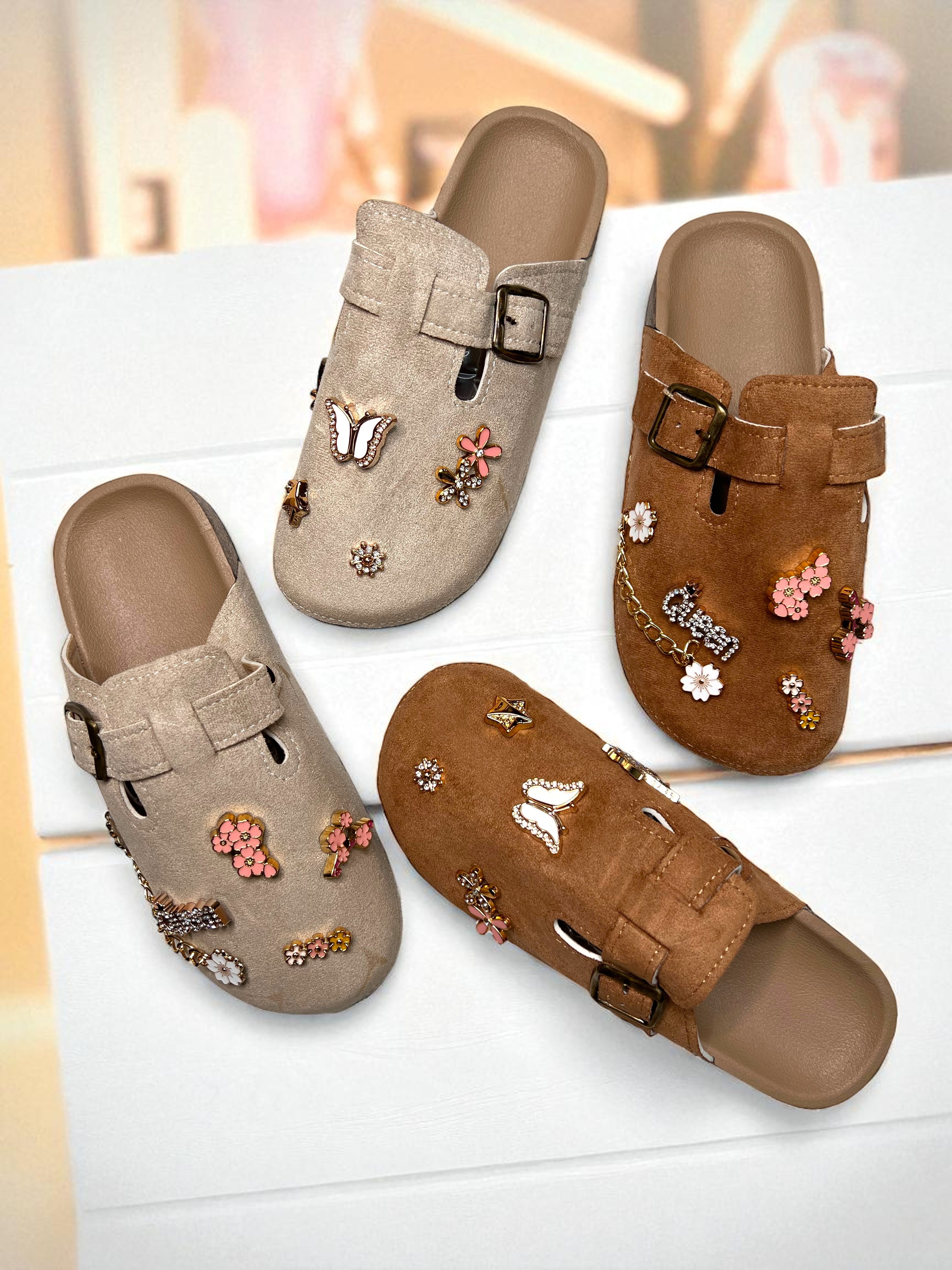 Embellished Queen Mule Clogs A069 — Infinite Styles