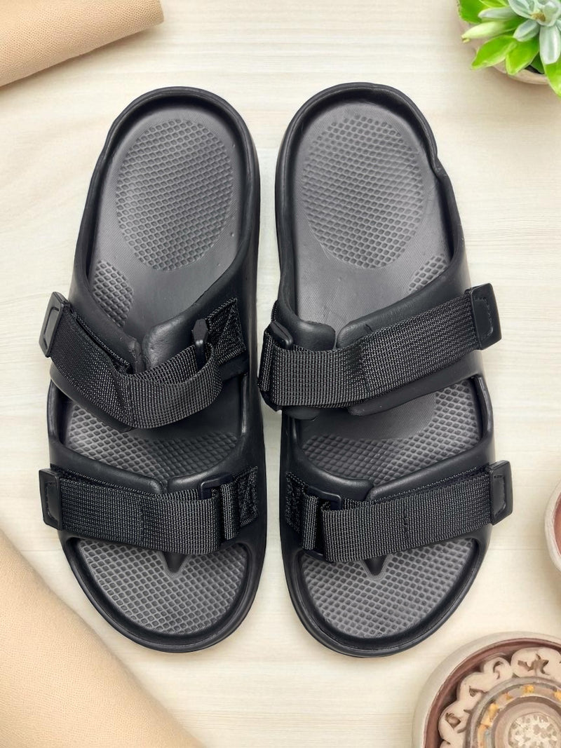 Dual-Strap Buckle Sandals AM-074