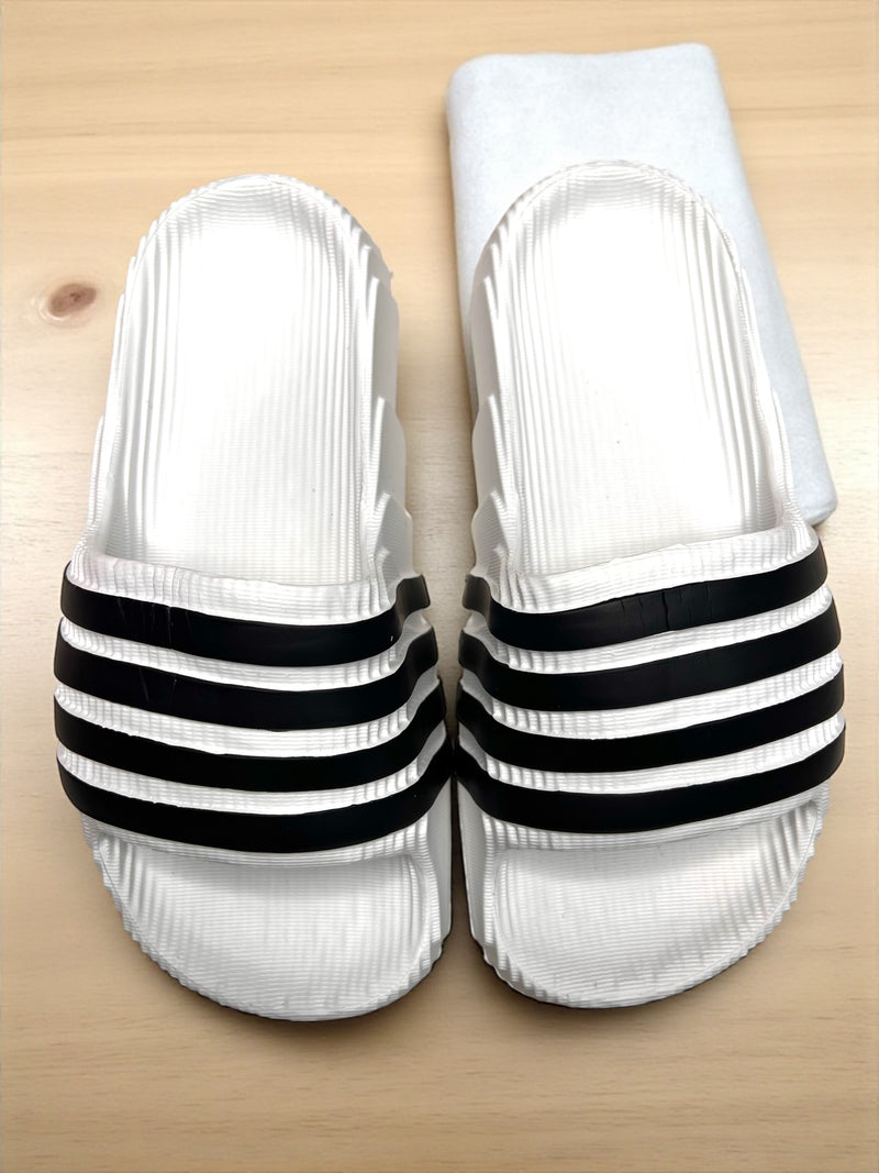 Striped Slide Sandals A-67