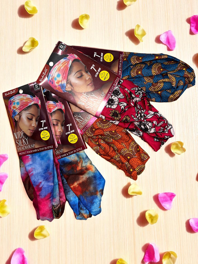 NukiBell Luxe Island Print Headwrap NK1007