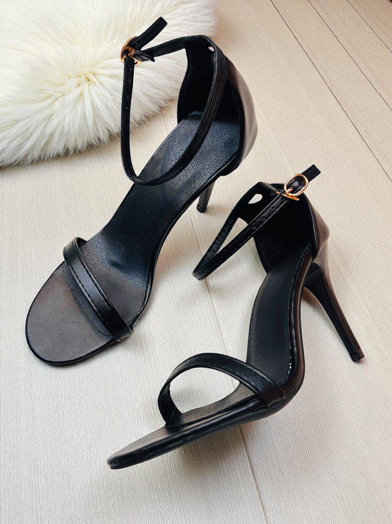 Velvet Noir Minimalist Stiletto Heels 999