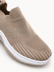 Beige A1-1 AeroKnit sneaker knit texture detail