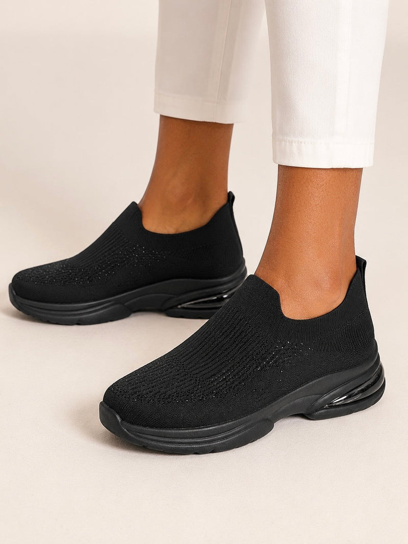 Soft Steps A3-3 Black slip-on sneakers