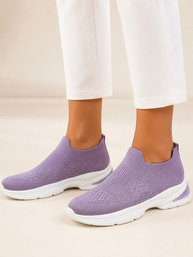 Soft Steps A3-3 Purple slip-on sneakers