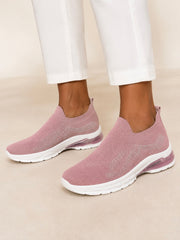 Soft Steps CloudStep Air Knit Slip-On Sneakers A5-3 Pink