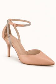 Beira Rio Diamond Ankle Strap Heel in Nude