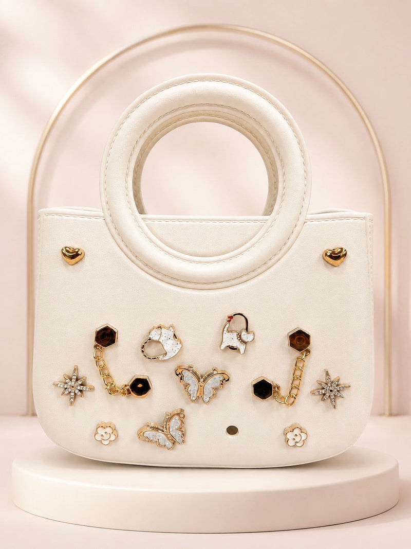 CharmPop Mini Tote Bag A-067 - Beige
