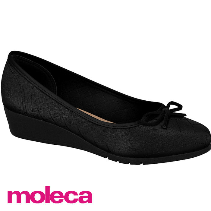 Moleca Ladies Comfort Bow Decor Wedge Whole Shoes