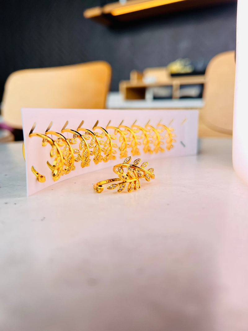 Ladies Brazilian 24k Gold Plated Rings