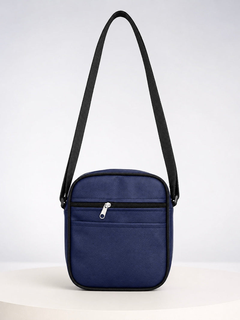 Sleek Urban Large Crossbody Bag - Navy