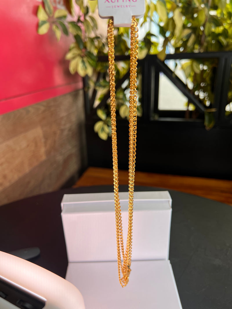 Ladies Brazilian 24k Gold Plated Necklace